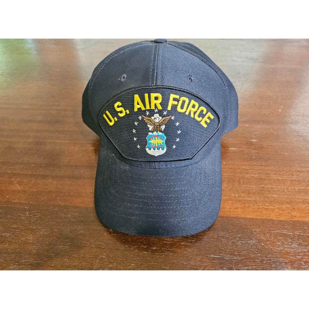 Eagle Crest US Air Force Hat Mens OSFA Navy Blue Embroidered Snapback Cap